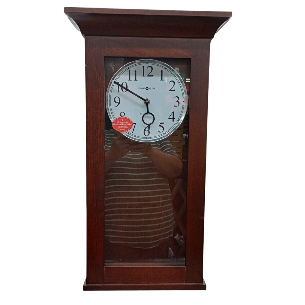Howard Miller Braxton Wall Clock Brown Westminster Chime & Hour Strike